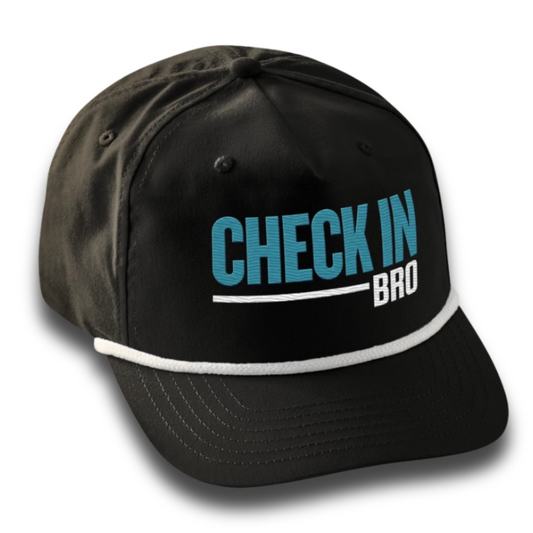 CHECK IN BRO 5-panel Rope Hat